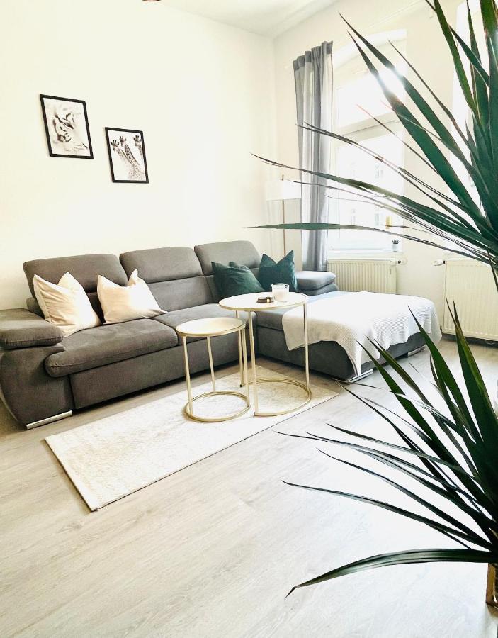 Renoviertes Apartment in zentraler Lage - WLAN, Netflix, Küche und Queensize-Bett für 4 Gäste Érfurt Exterior foto
